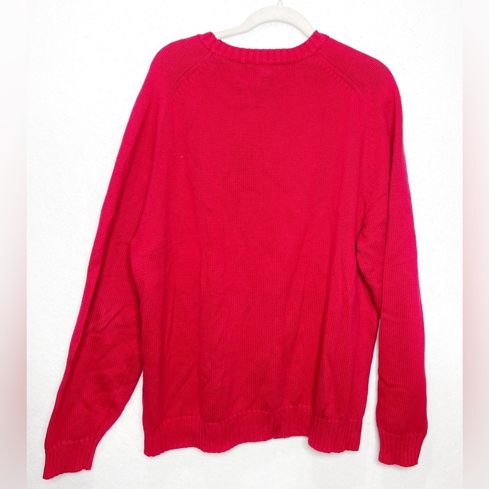 Land’s End X Detroit Red Wings Embroidered 100% Cotton Vintage Sweater XL 46-48 - Picture 2 of 5